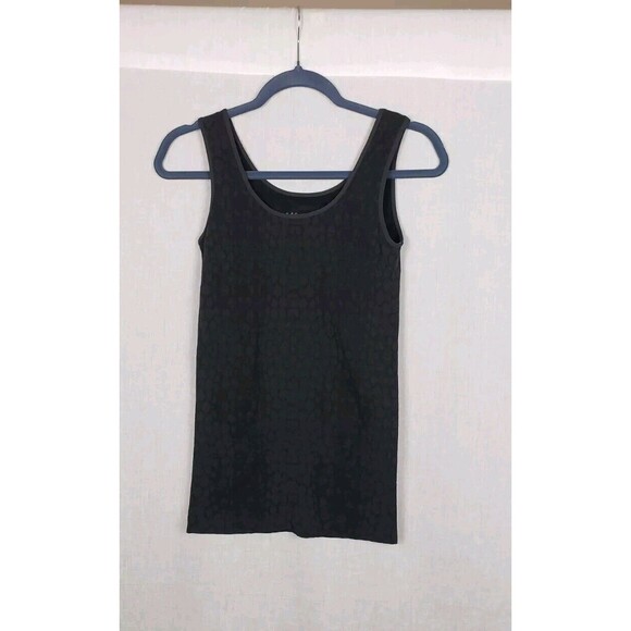 Soft Surroundings Tops - Soft Surroundings Tank Top Cheetah Print OS Black‎ Stretch USA Hipster Gothic